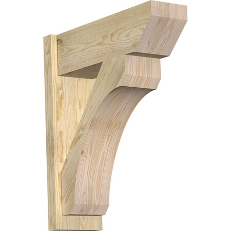 Ekena Millwork Legacy Slat Rough Sawn Outlooker, Douglas Fir, 8"W x 24"D x 28"H OUT08X24X28LEC06RDF